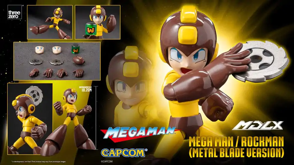 Mega Man MDLX Actionfigur Mega Man / Rockman (Metal Blade Version) 10 cm Produktfoto