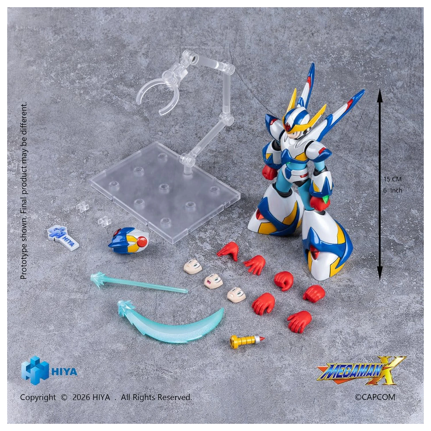 Mega Man X Exquisite Basic Series Action-Figur X Falcon Armor Version 15 cm Produktfoto