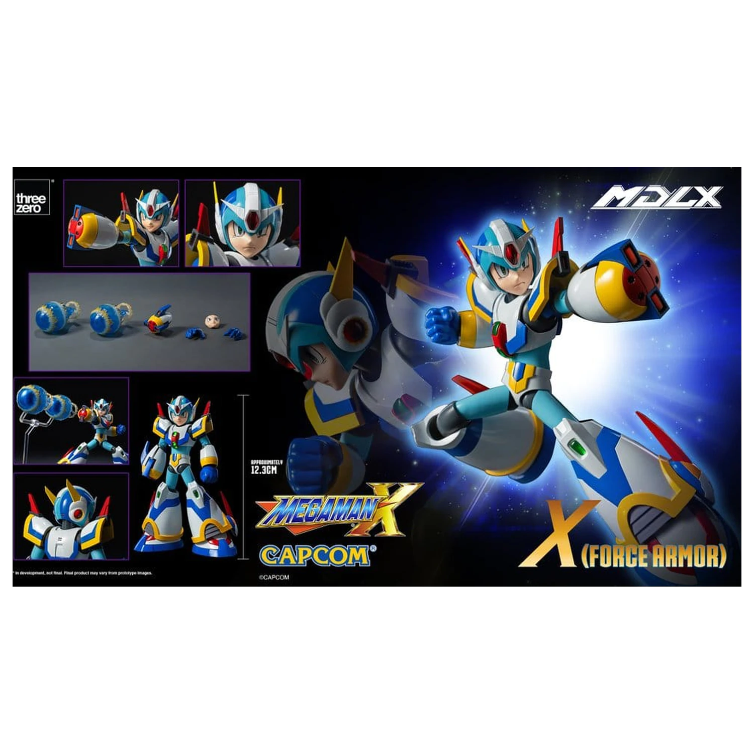 Mega Man X MDLX Actionfigur Rockman / Mega Man Force Armor 12 cm Produktfoto