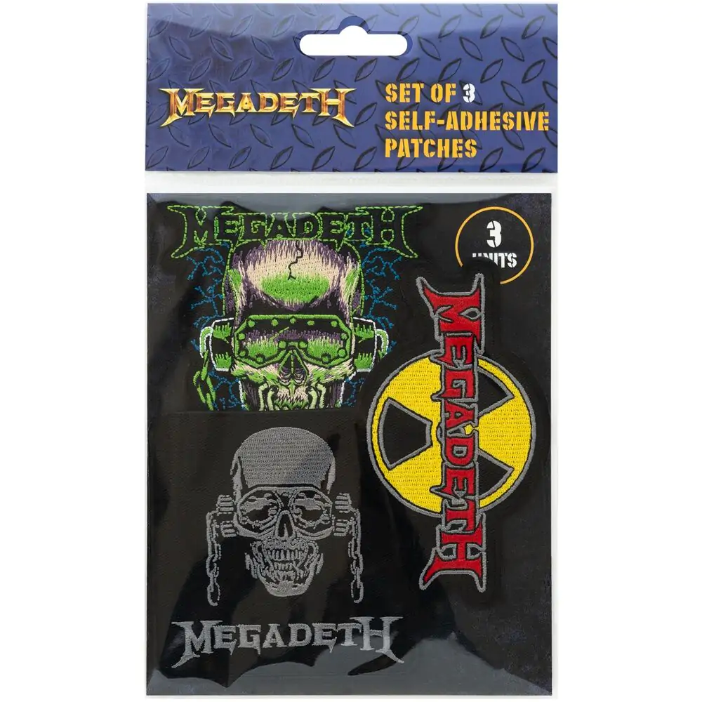 Megadeth 3er Set Aufnäher Produktfoto