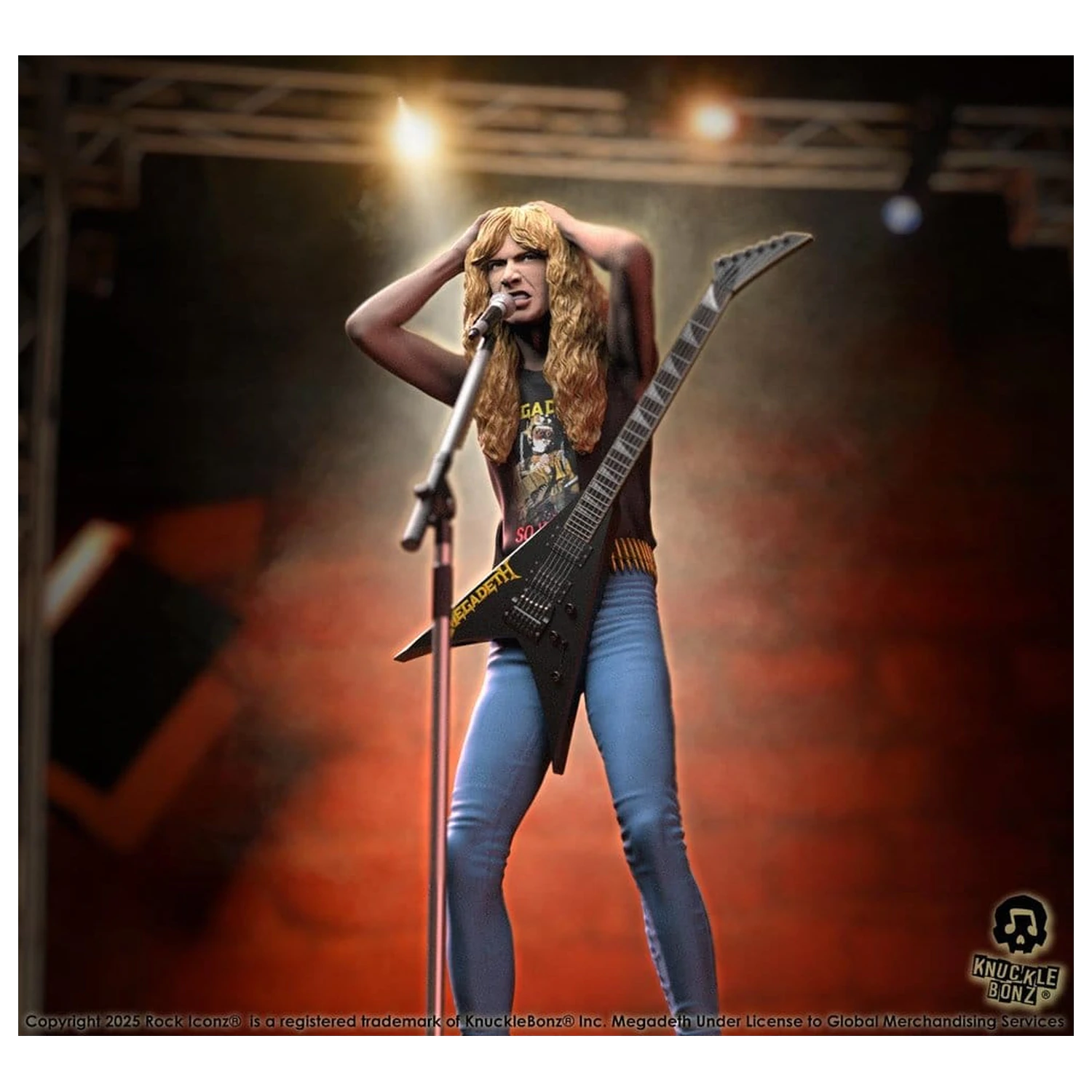 Megadeth Rock Iconz Statue Dave Mustaine II 22 cm Produktfoto