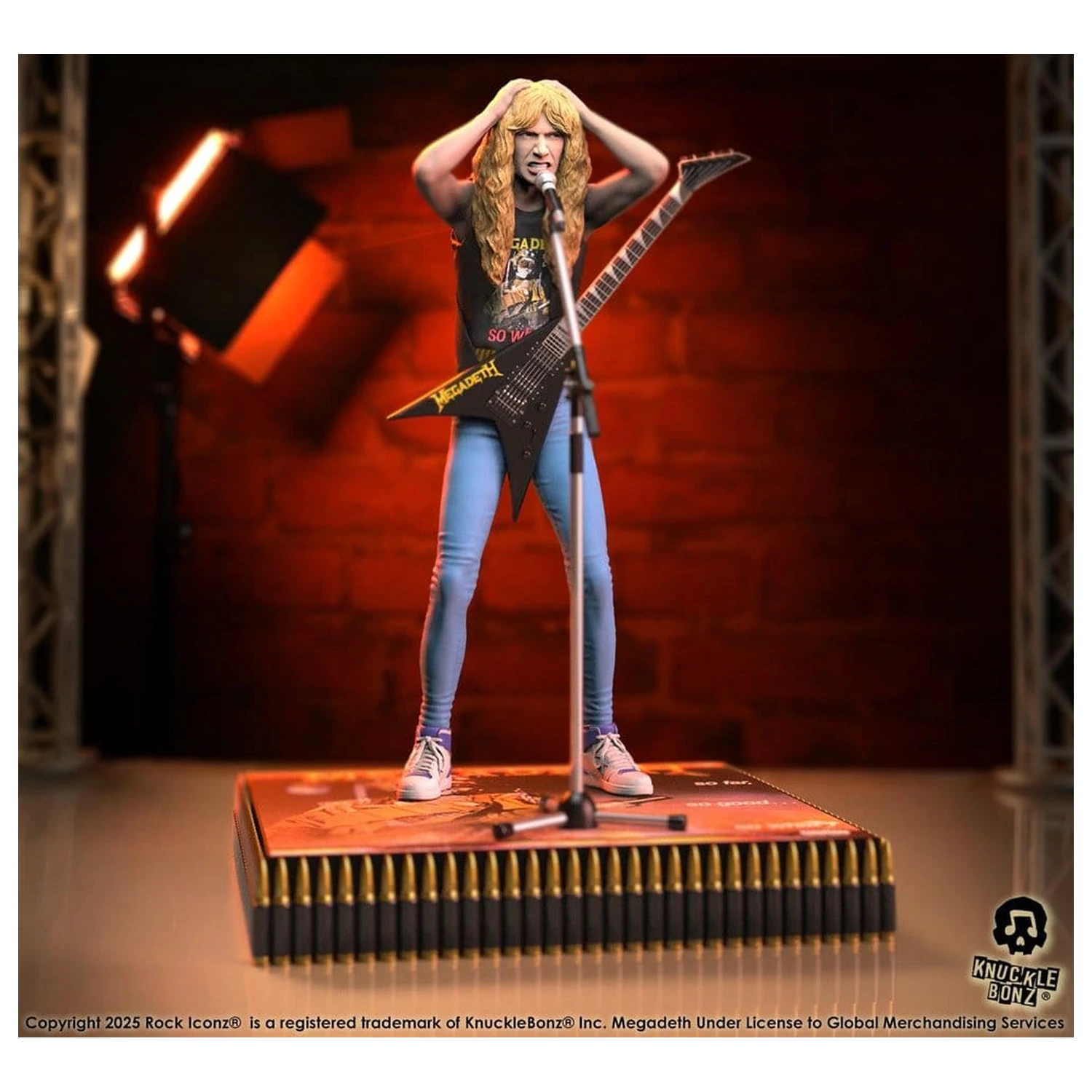 Megadeth Rock Iconz Statue Dave Mustaine II 22 cm Produktfoto