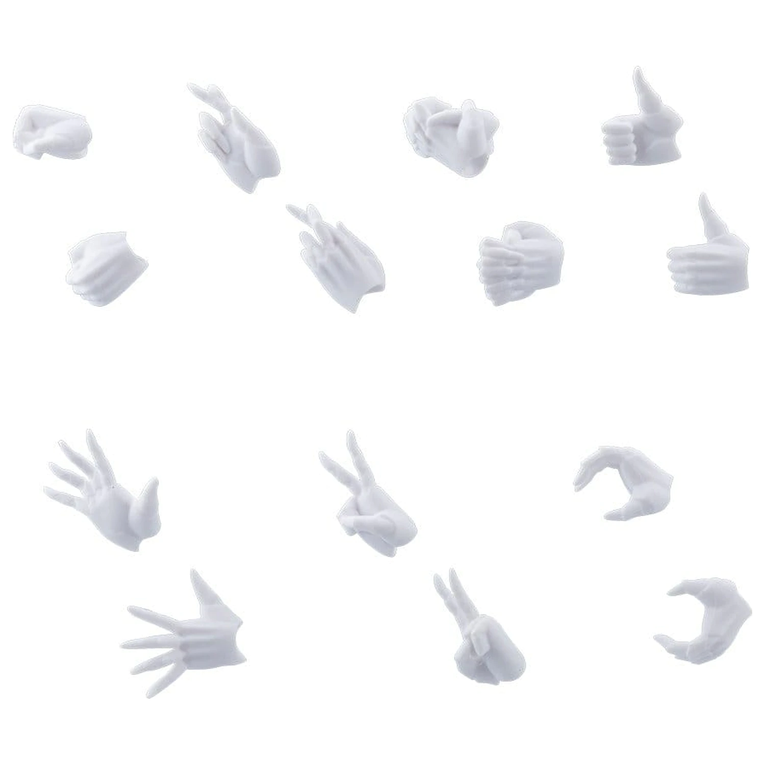 Megalomaria Unlimited Universe Modellbausatz Zubehör Set Ex Hand Einheit Female Typ A WHITE Ver. Produktfoto