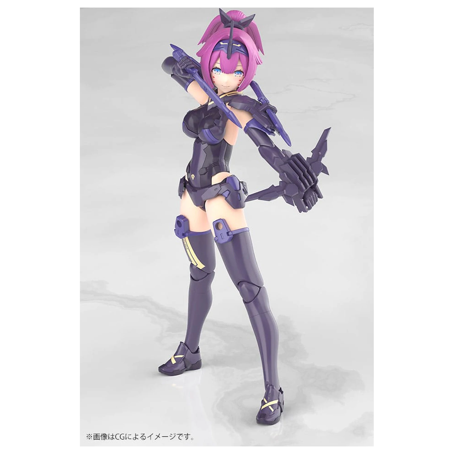 Megami Device Kunststoffmodellbausatz 1/1 Asra Archer Kizuna Shadow Edition Full Package 14 cm Produktfoto