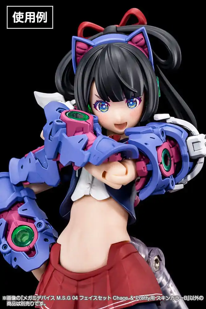 Megami Device M.S.G 04 Zubehör Set Face Chaos &amp; Pretty Skin Color B Produktfoto