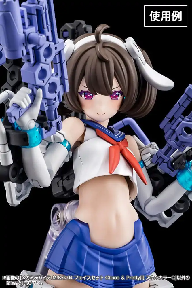 Megami Device M.S.G 04 Zubehör Set Face Chaos &amp; Pretty Skin Color C Produktfoto