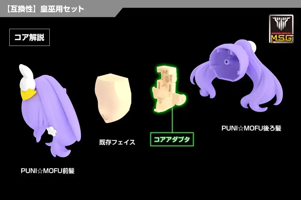 Megami Device M.S.G 06 Zubehör Set Face Auv Skin Color D Produktfoto