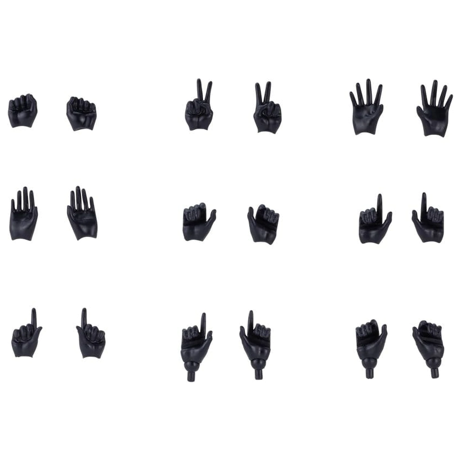 Megami Device M.S.G. Plastikmodellbausatz 1/1 09 Hand-Set Hautfarbe Schwarz Produktfoto