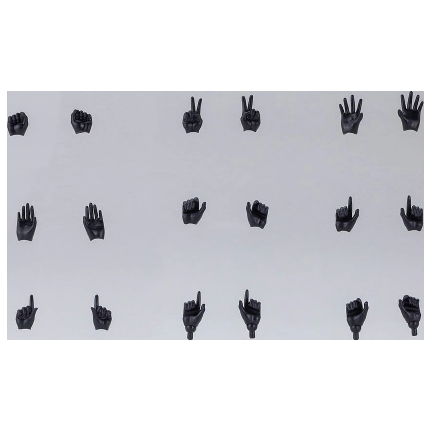 Megami Device M.S.G. Plastikmodellbausatz 1/1 09 Hand-Set Hautfarbe Schwarz Produktfoto