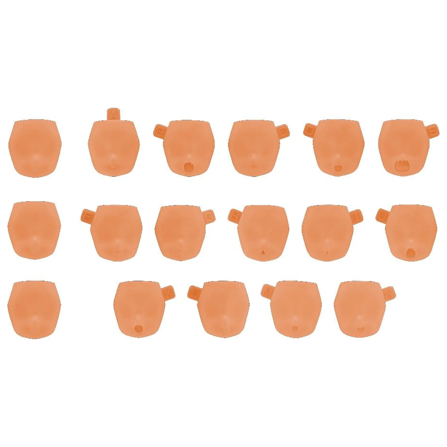 Megami Device M.S.G. Plastikmodellbausatz 1/1 10 Face Set Puni Mofu 01 Skin Color E Produktfoto