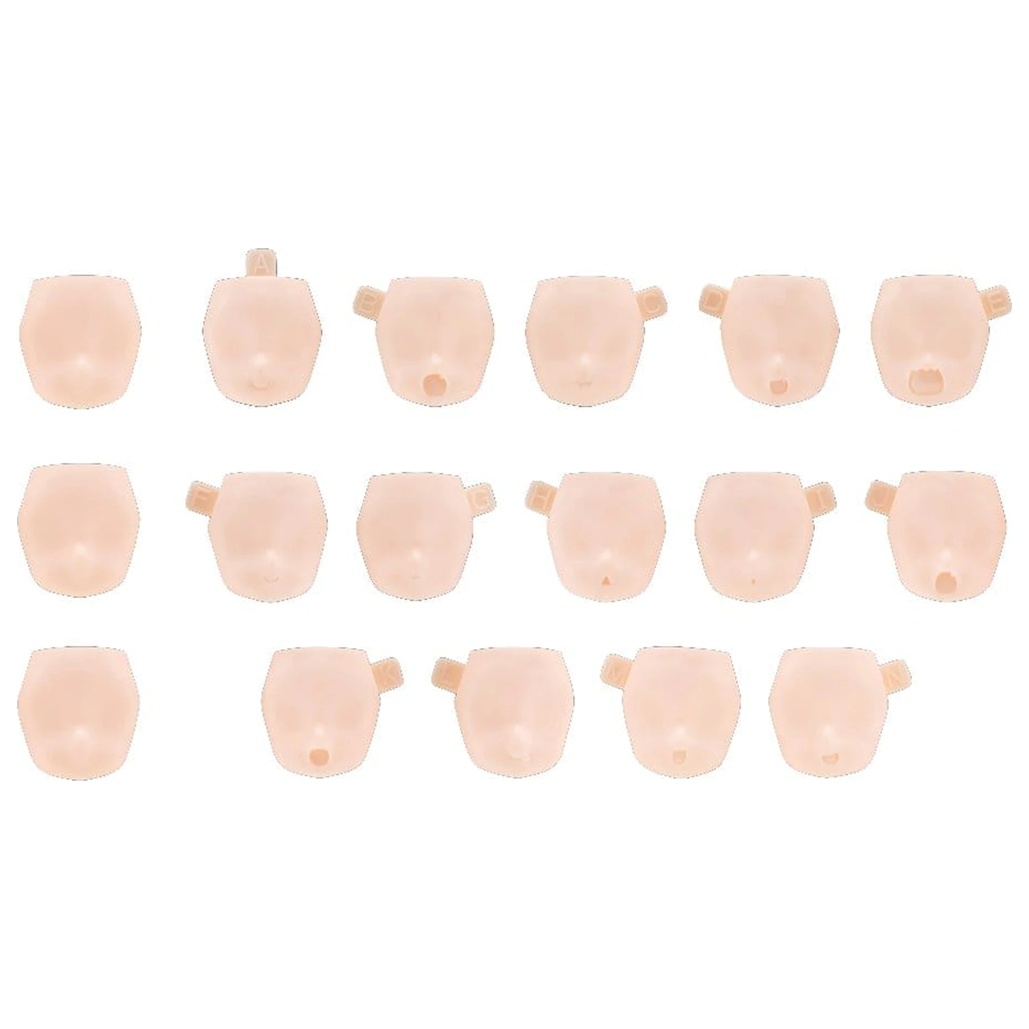 Megami Device M.S.G. Plastikmodellbausatz 1/1 10 Face Set Puni Mofu 01 Hautfarbe C Produktfoto