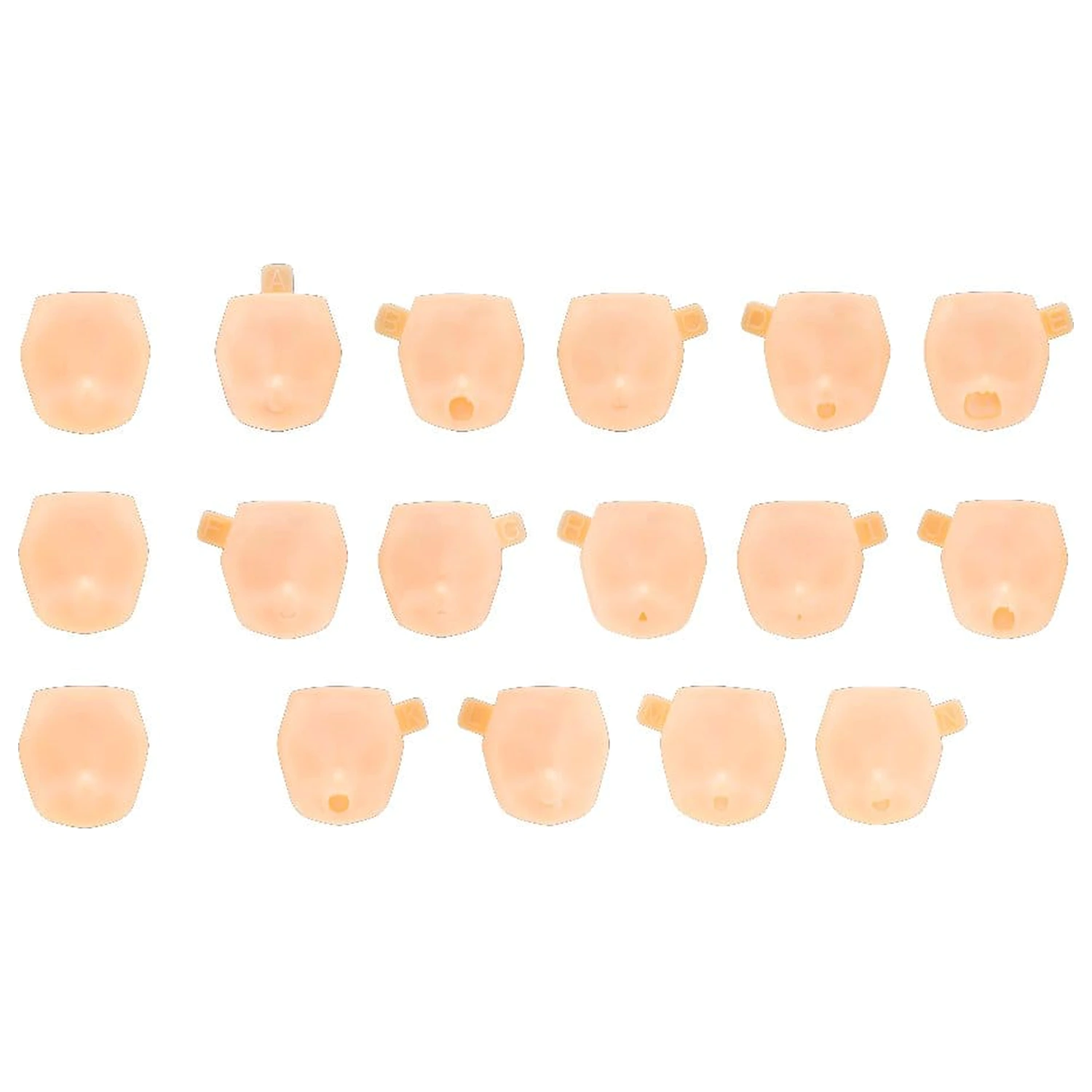 Megami Device M.S.G. Plastikmodellbausatz 1/1 10 Face Set Puni Mofu 01 Skin Color D Produktfoto