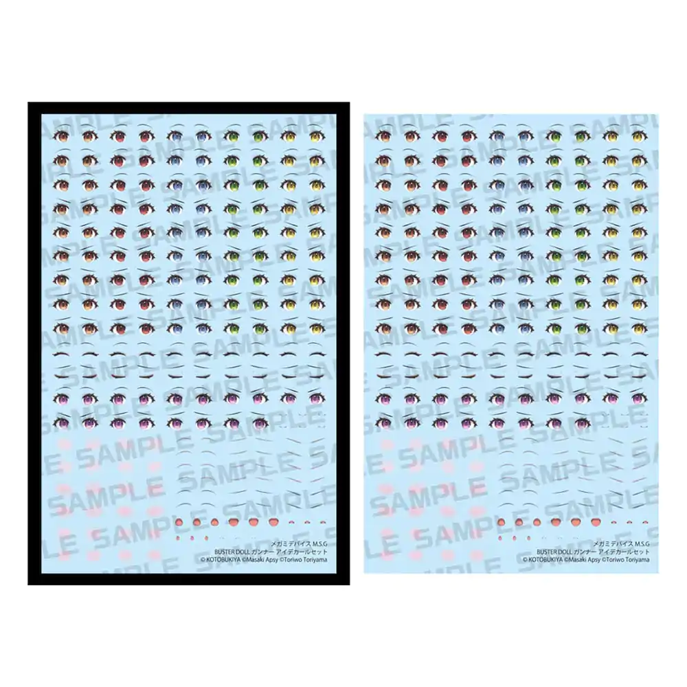 Megami Device M.S.G. Zubehör-Set für Plastic Model Kits 1/1 Doll Gunner Eye Decal Set Produktfoto