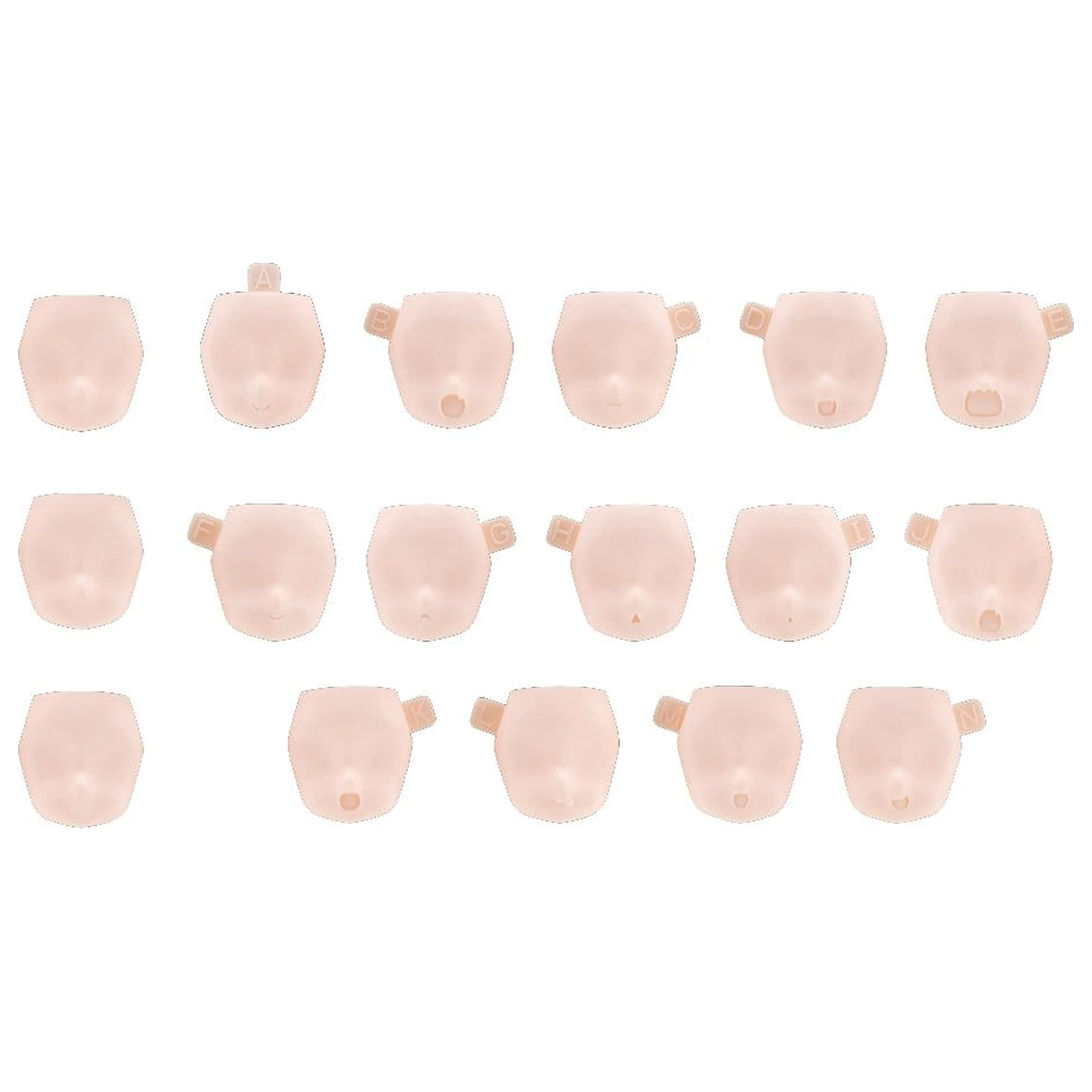 Megami Device M.S.G. Plastikmodellbausatz 10 Face Set Puni Mofu 01 Skin Color B Produktfoto