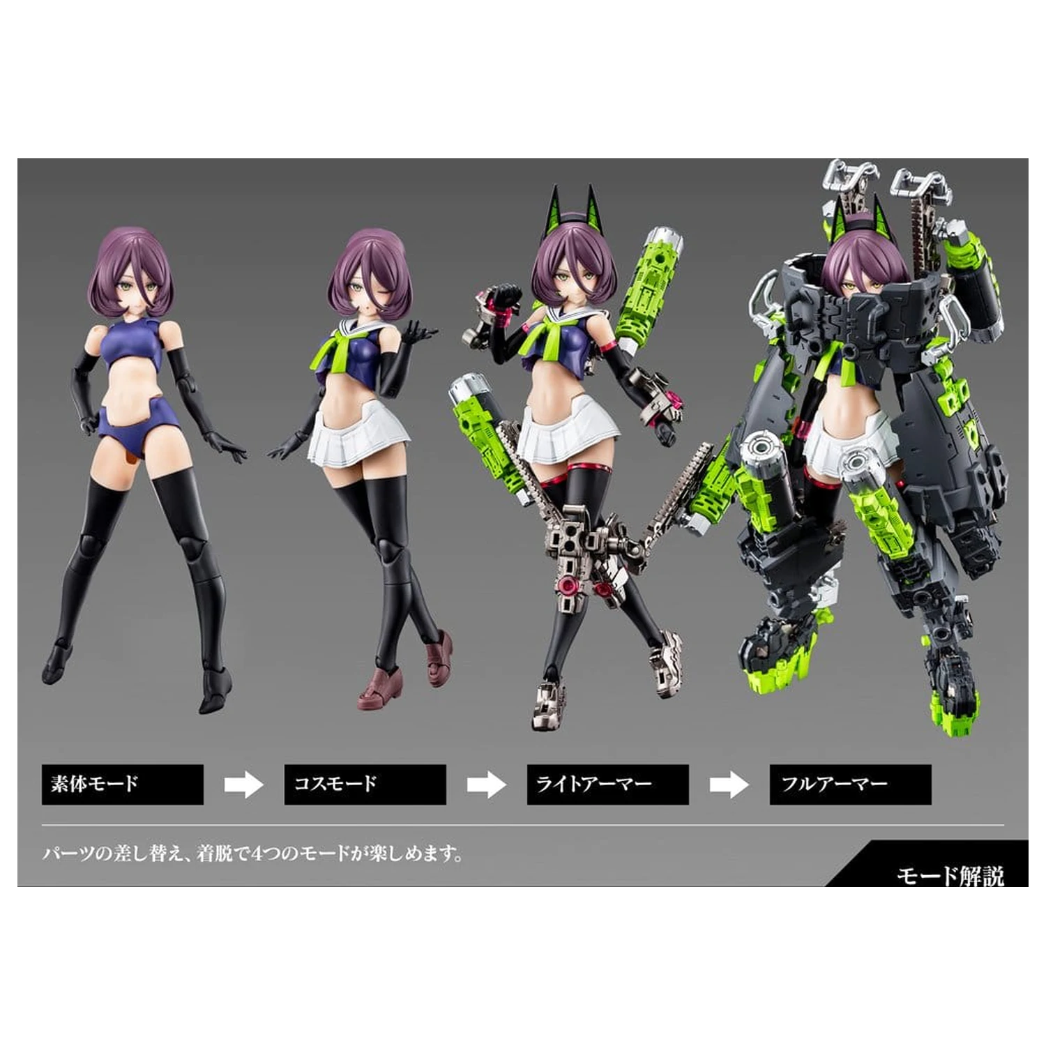 Megami Device Plastikmodellbau-Set 1/1 Buster Doll Tank (Neuauflage) 18 cm Produktfoto