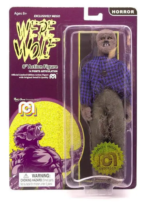 Mego Horror Actionfigur Werewolf (Flocked) 20 cm termékfotó