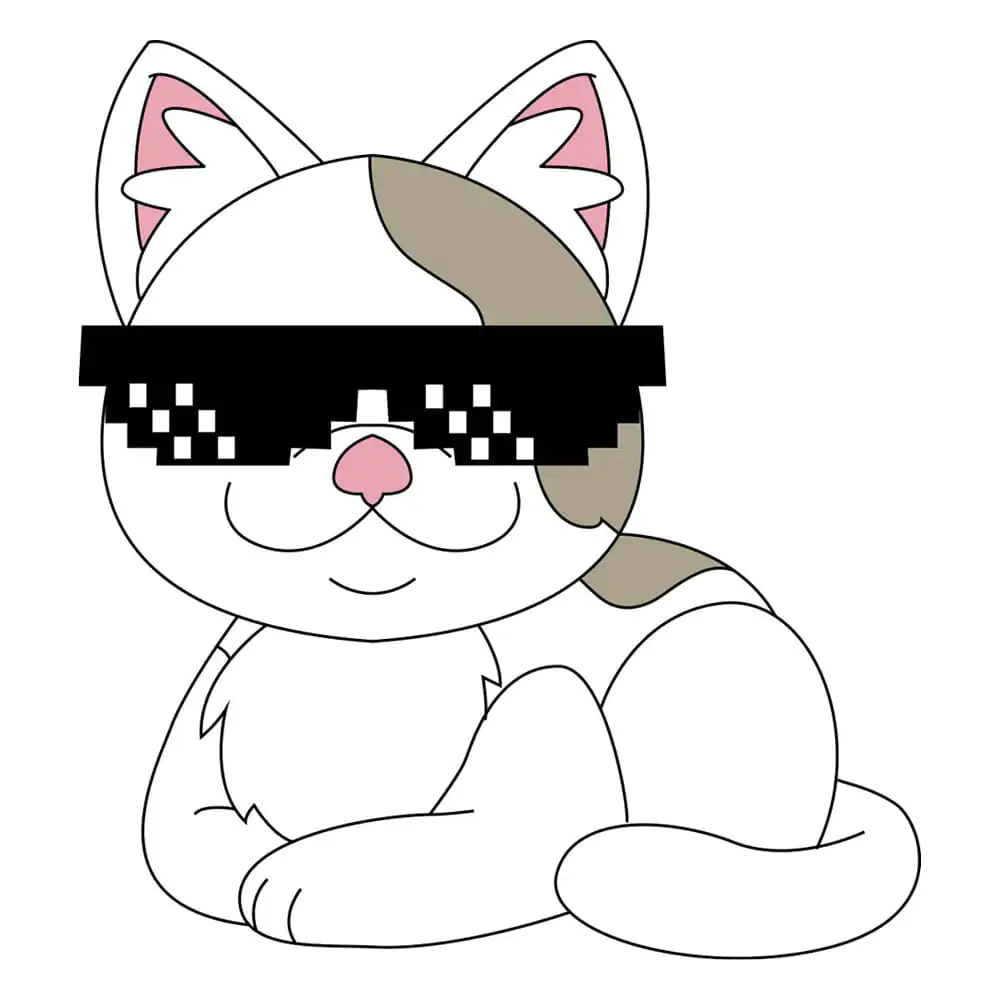 Meme Plüschfigur Beluga 22 cm Produktfoto