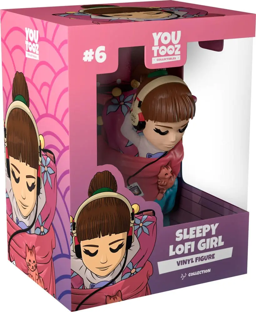 Meme Vinyl Figur Sleepy Lofi Girl 6 cm Produktfoto