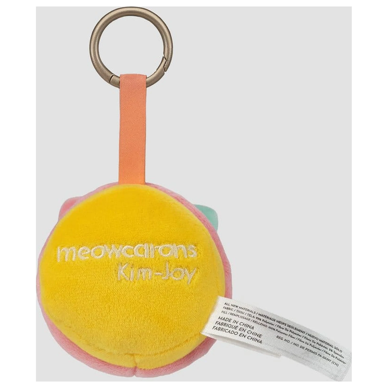 Meowcaron Plüsch Taschenanhänger Scared 7 cm Produktfoto