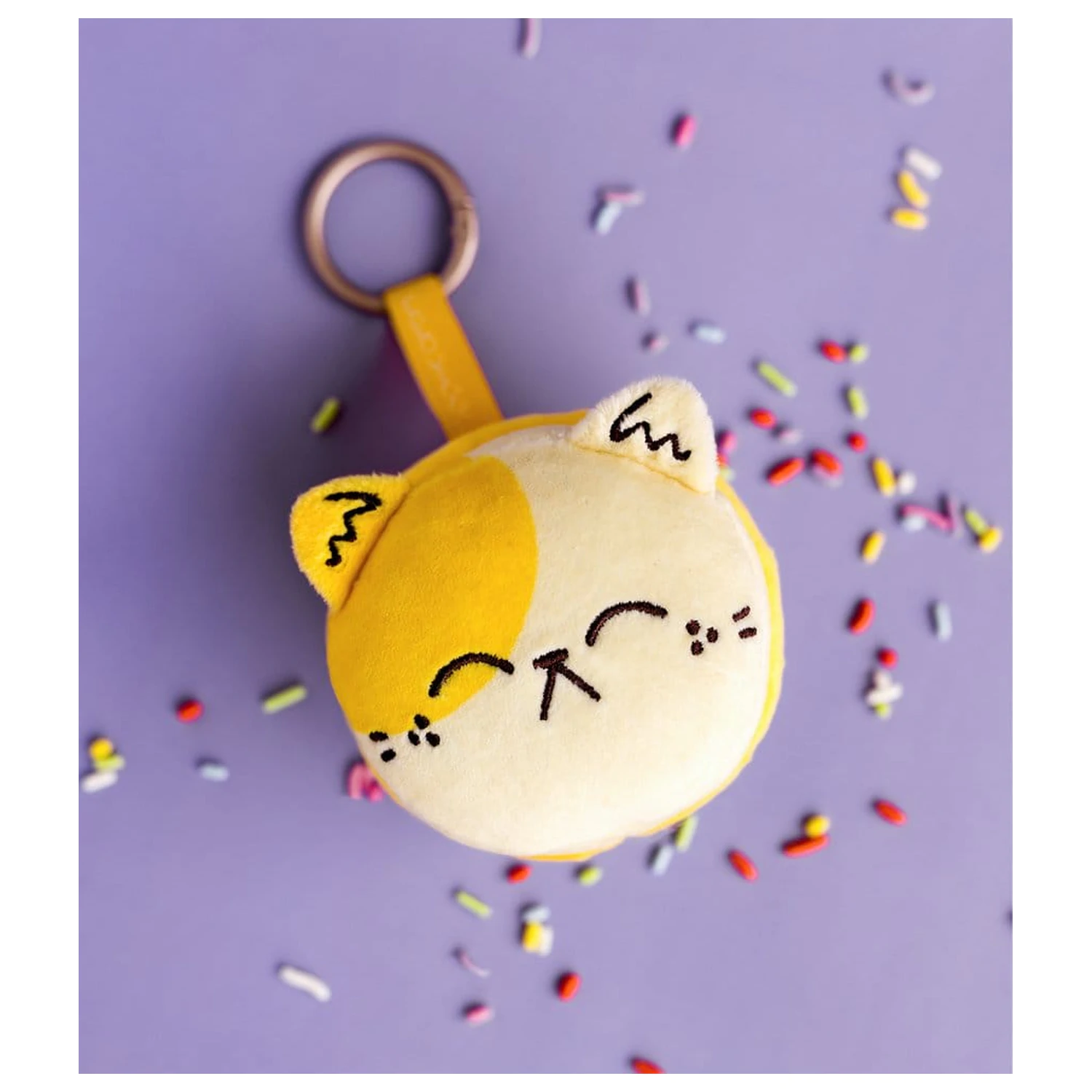 Meowcaron Plüsch Taschenanhänger Smile 7 cm Produktfoto