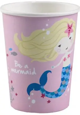 Mermaid Trinkbecher 8 Stück 250 ml Produktfoto