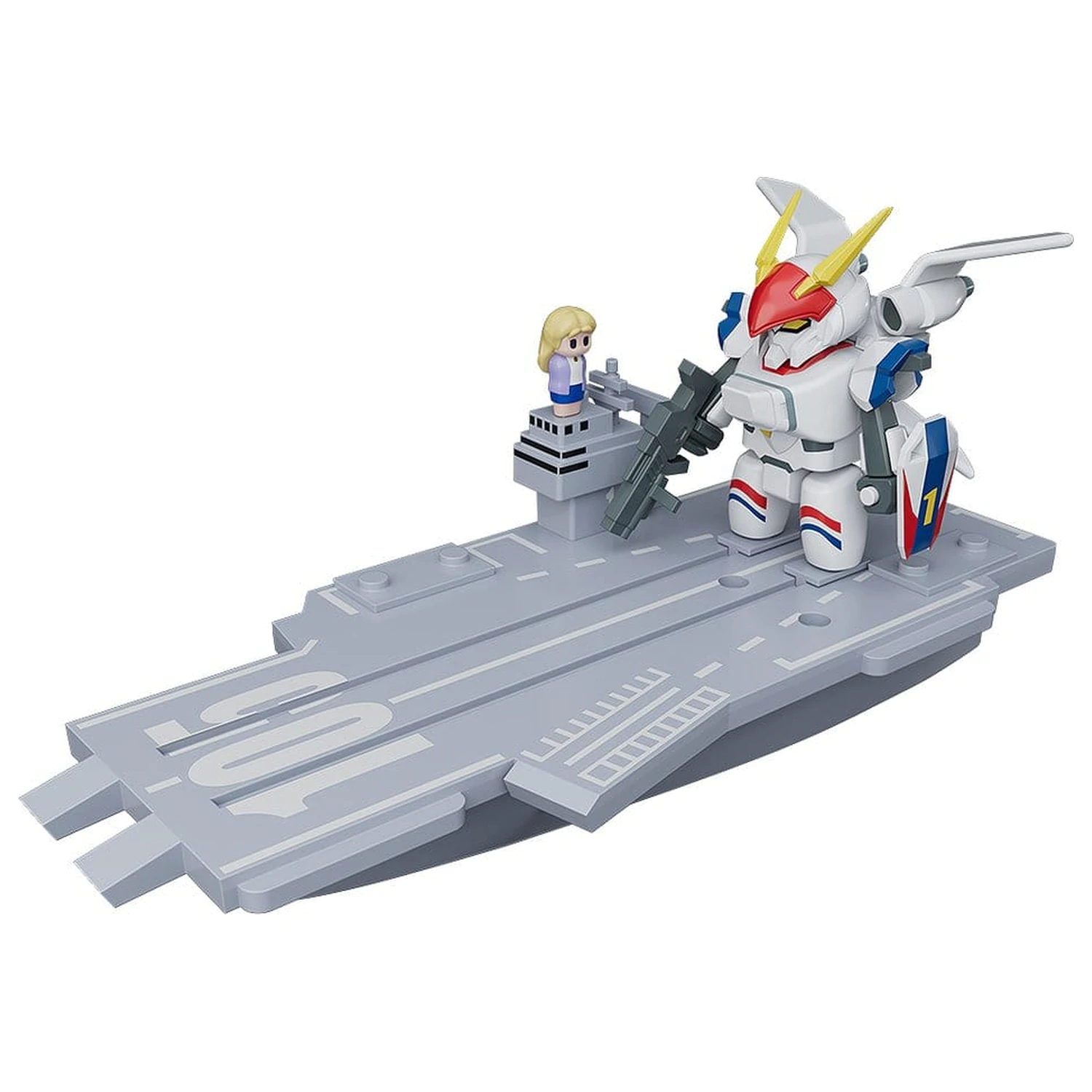Metal Armor Dragonar Brickroid Actionfigur Dragonar-1 (Opening Ver.) & Carrier Set 5 cm Produktfoto