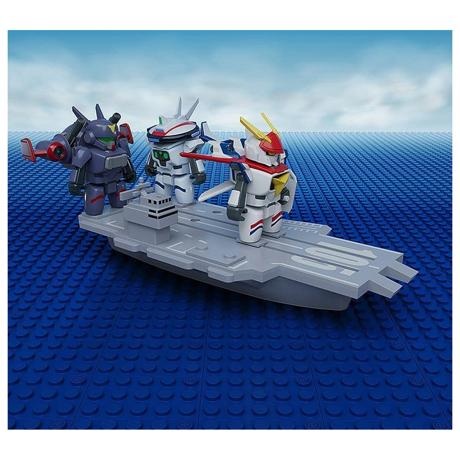 Metal Armor Dragonar Brickroid Actionfigur Dragonar-1 (Opening Ver.) & Carrier Set 5 cm Produktfoto