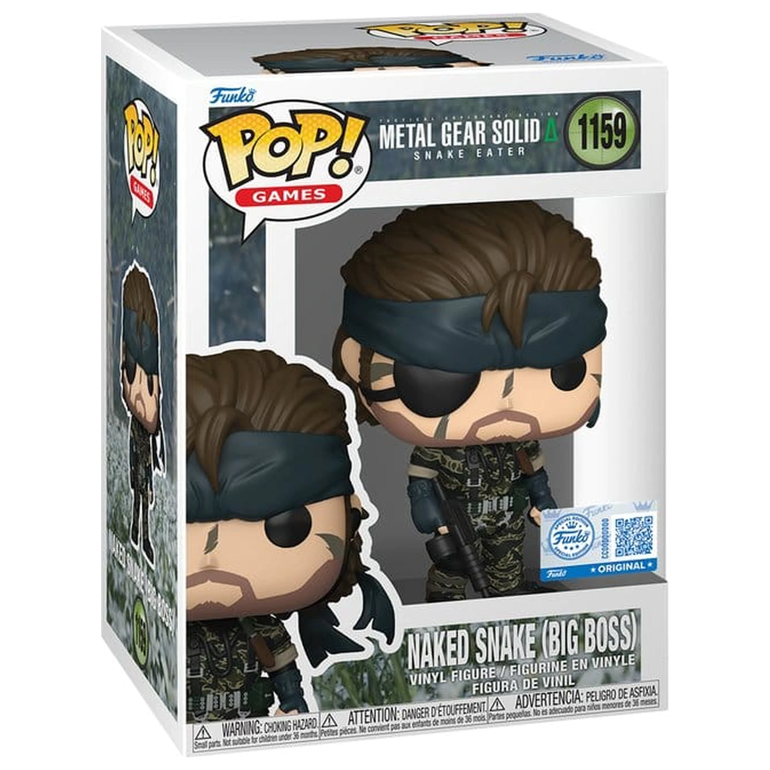 Metal Gear Funko POP! Games Vinyl Figur Metal Gear Solid 3- Big Boss 9 cm Produktfoto