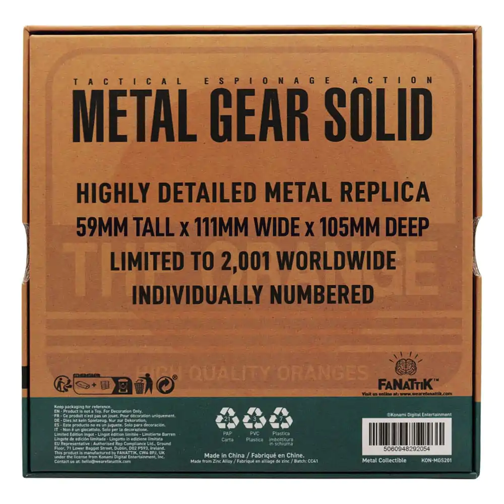 Metal Gear Solid 2 Replik Cardboard Box termékfotó