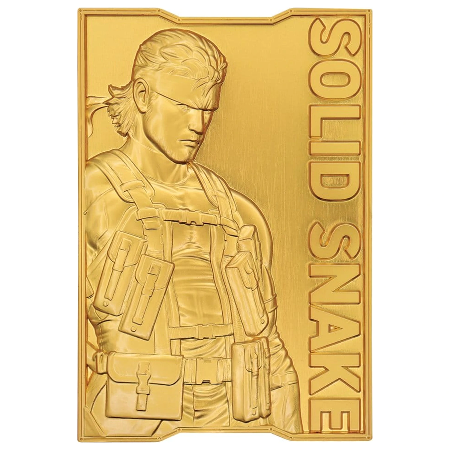 Metal Gear Solid 2 Ingot Snake 24k Vergoldet Limitierte Auflage Produktfoto