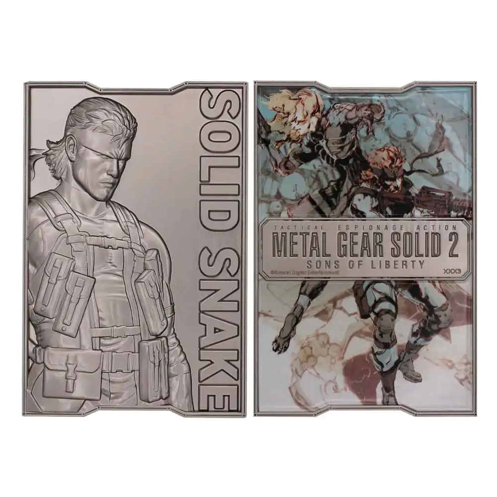 Metal Gear Solid 2 Metallbarren Snake Limited Edition Produktfoto