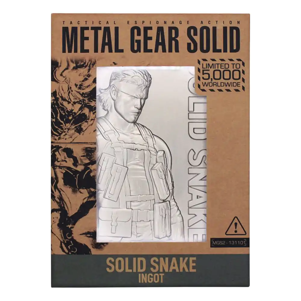 Metal Gear Solid 2 Metallbarren Snake Limited Edition Produktfoto