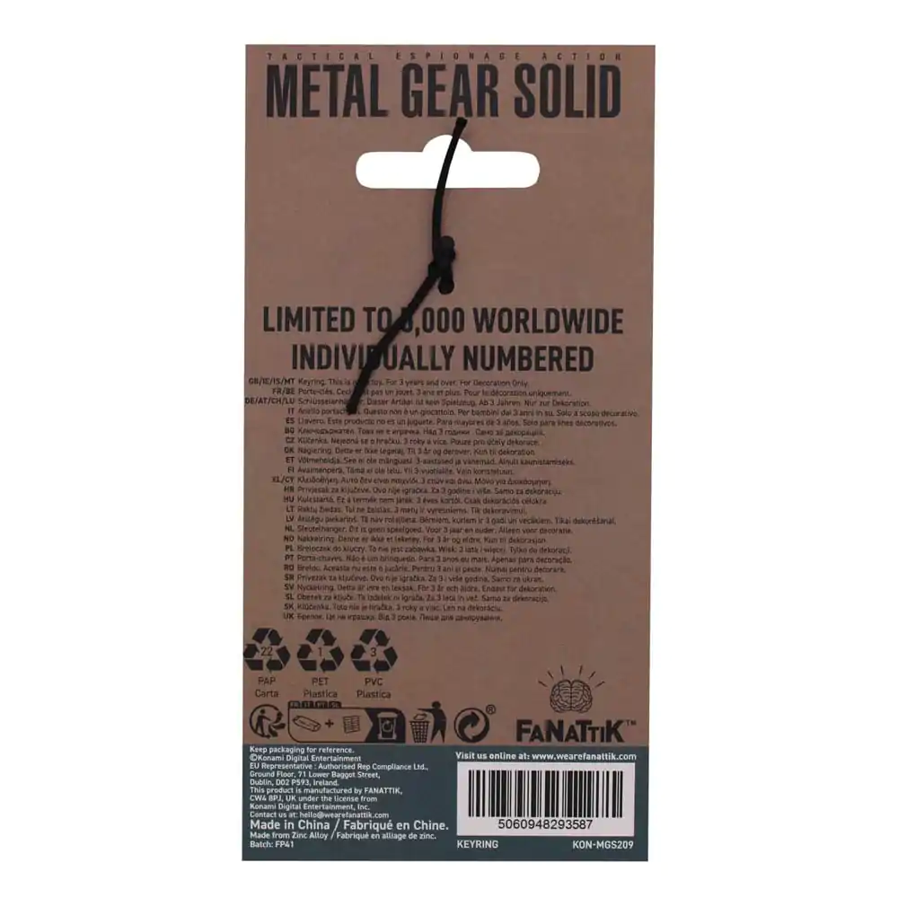 Metal Gear Solid 2 Schlüsselanhänger Limited Edition Produktfoto