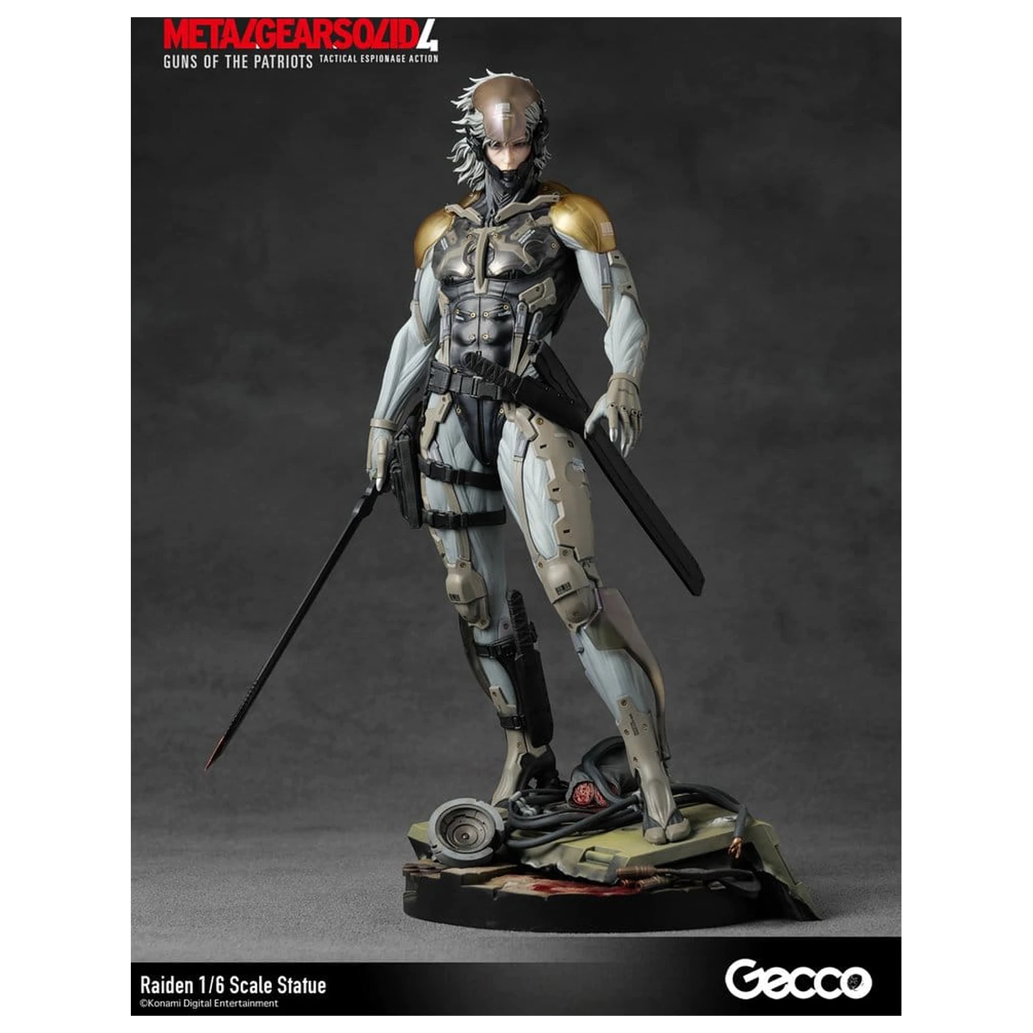 Metal Gear Solid 4 Guns of the Patriots Statue 1/6 Raiden 32 cm Produktfoto