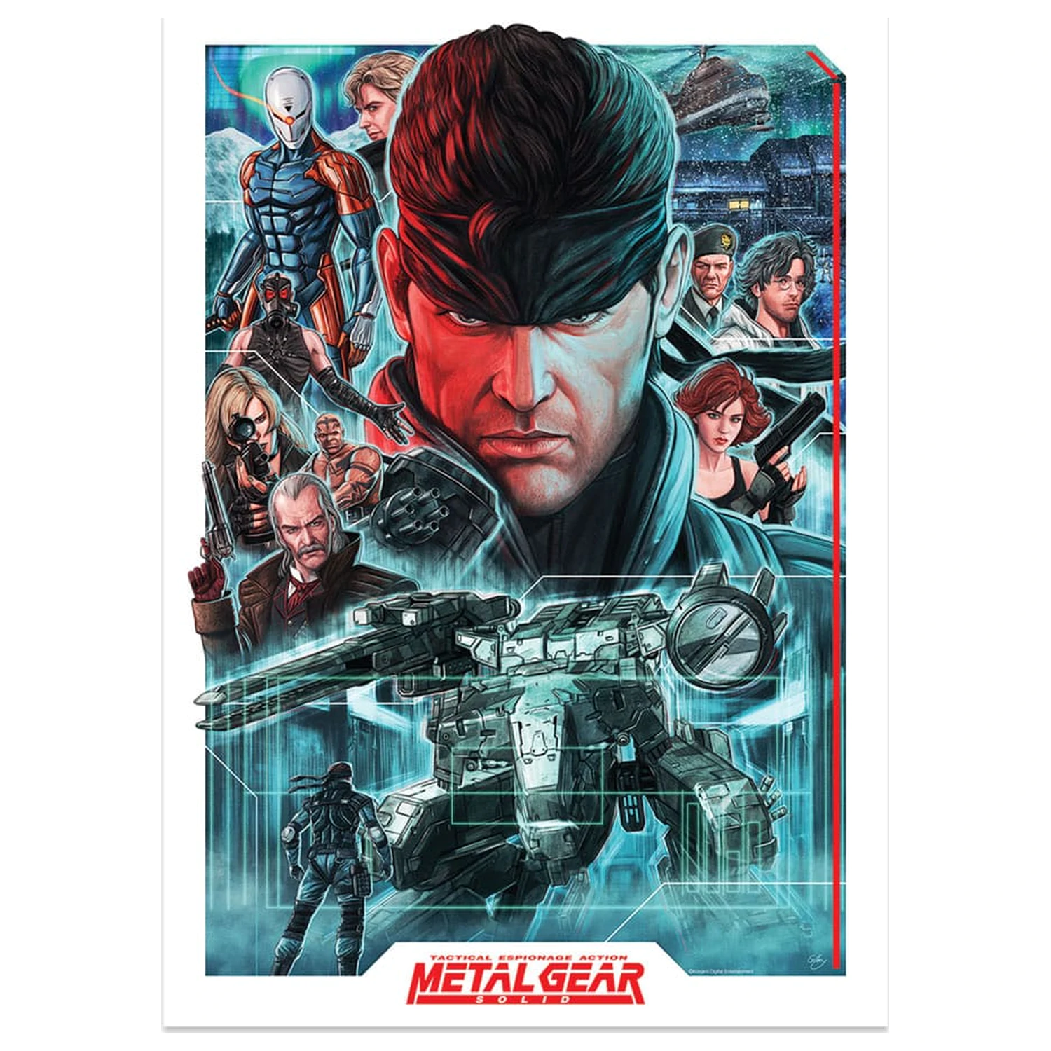 Metal Gear Solid Art Print Montage Limitierte Edition 42 x 30 Zentimeter Produktfoto