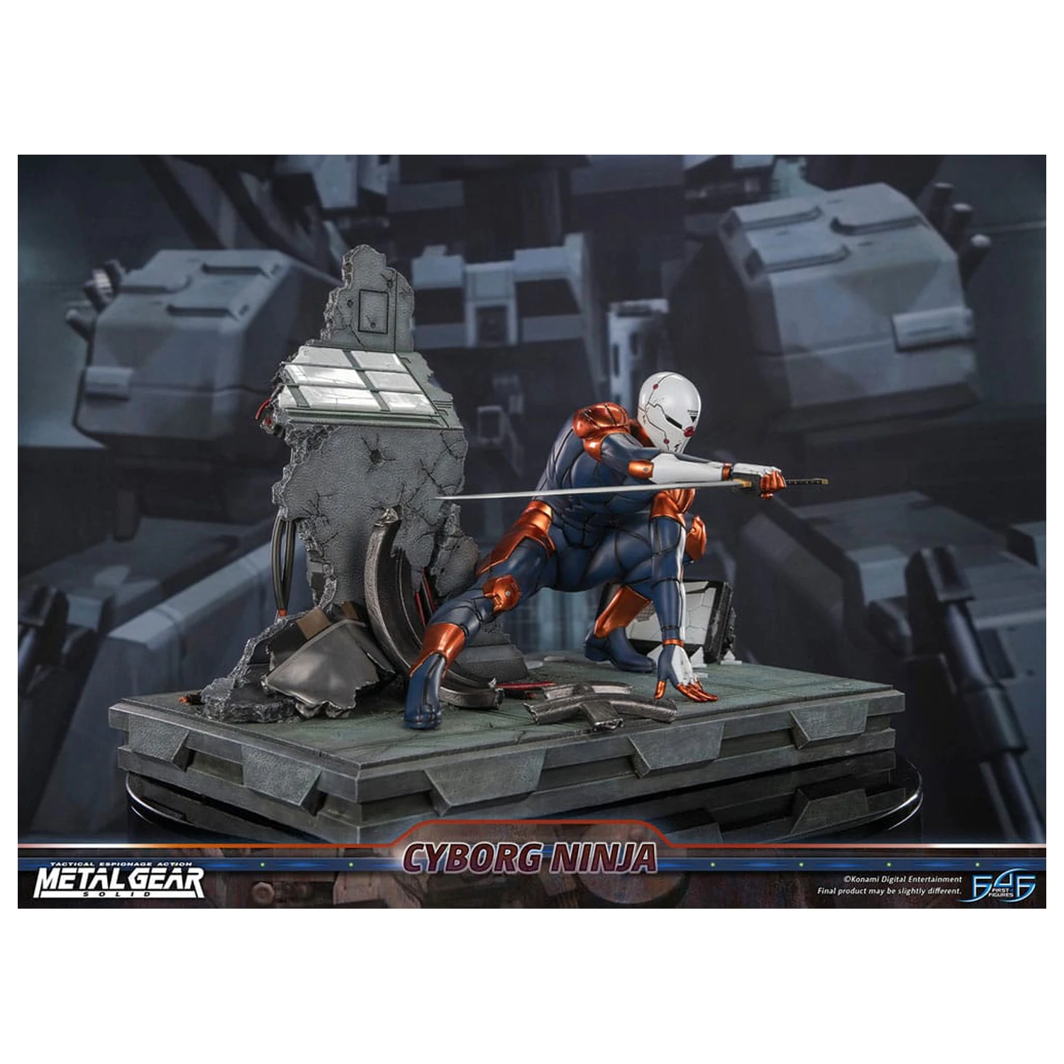Metal Gear Solid Statue Cyborg Ninja (Gray Fox) 41 cm Produktfoto
