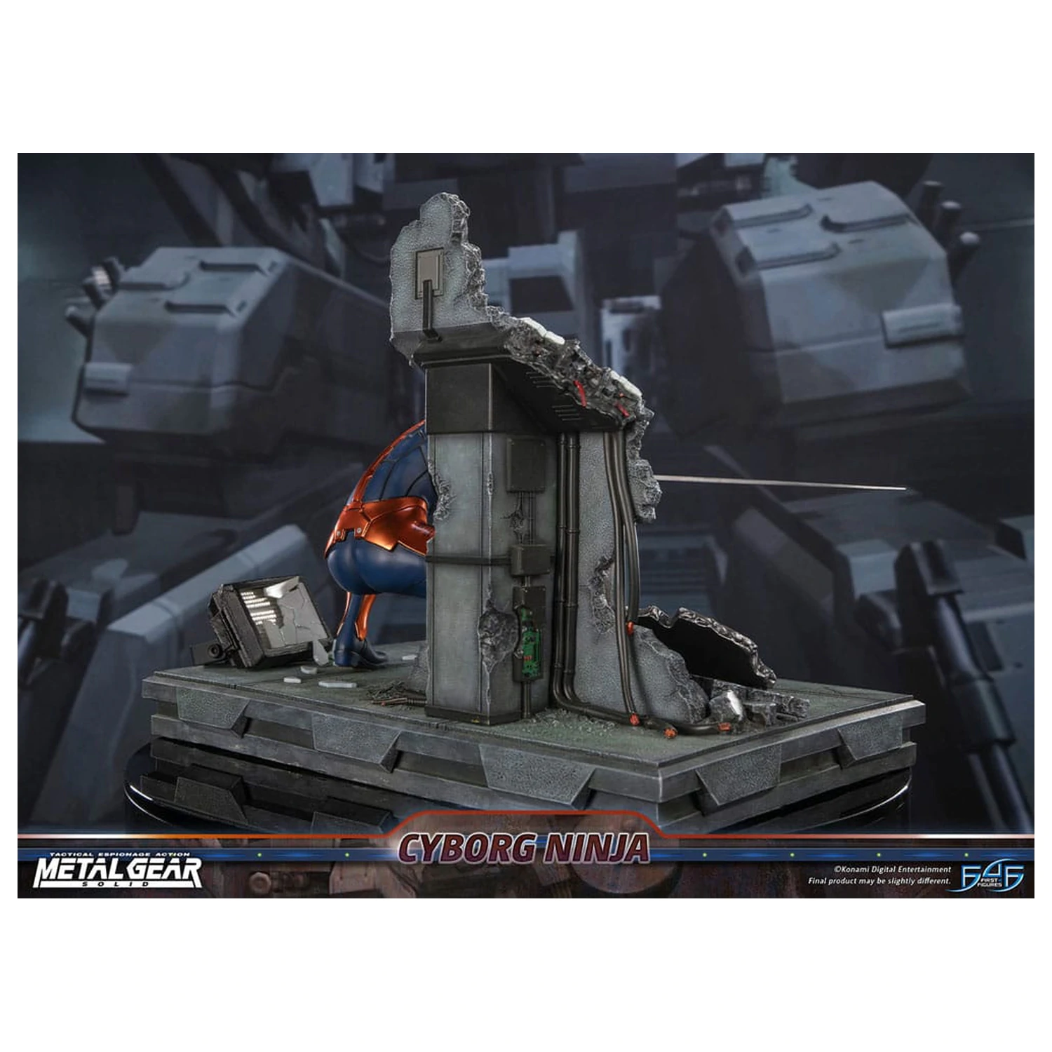 Metal Gear Solid Statue Cyborg Ninja (Gray Fox) 41 cm Produktfoto