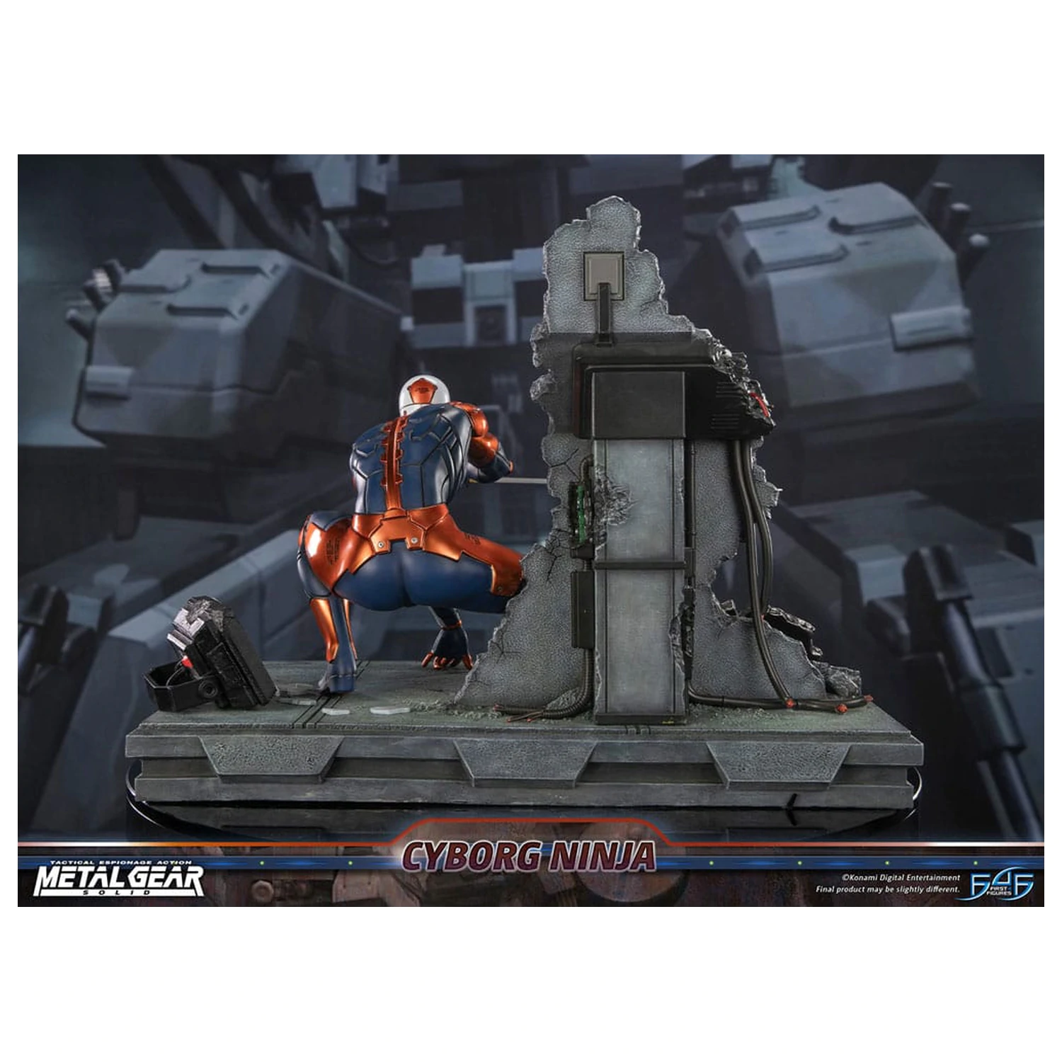 Metal Gear Solid Statue Cyborg Ninja (Gray Fox) 41 cm Produktfoto