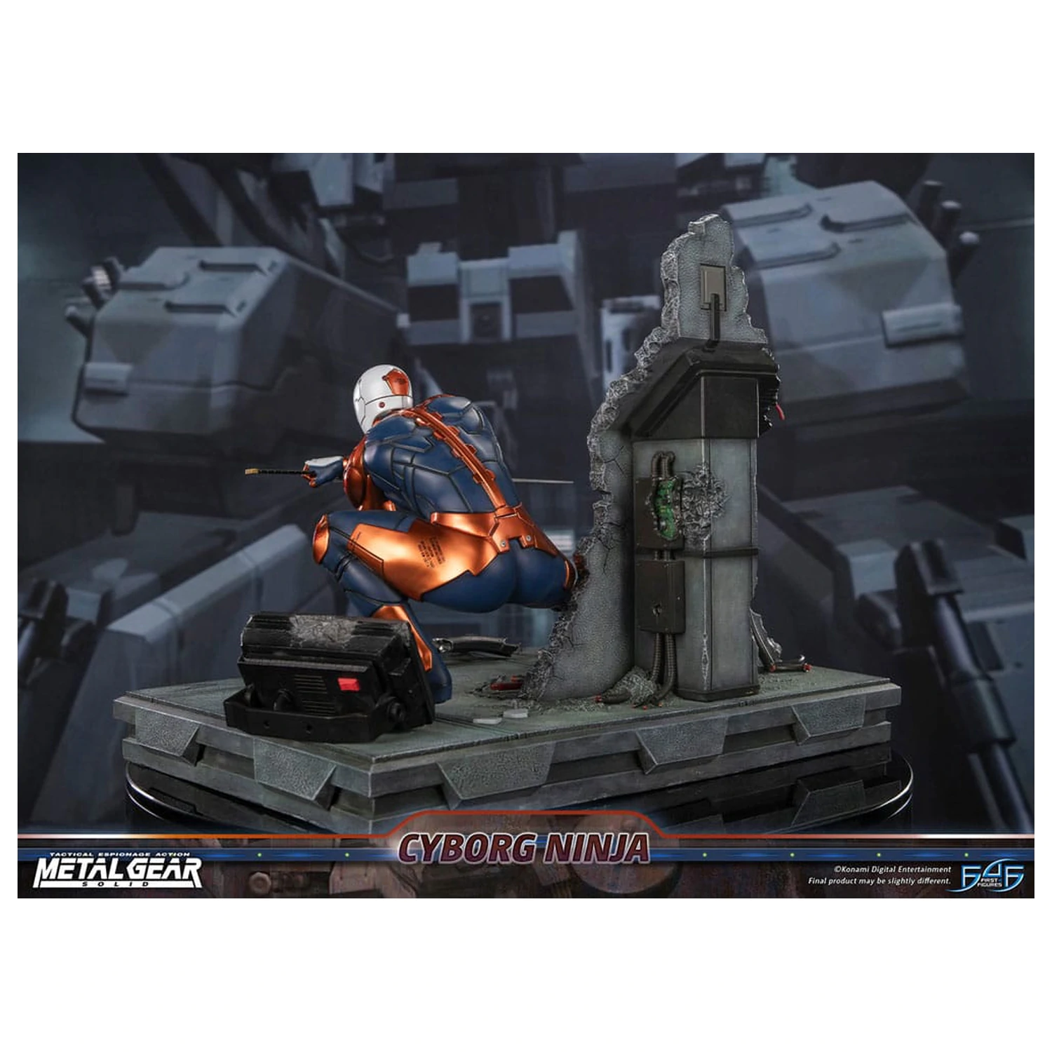 Metal Gear Solid Statue Cyborg Ninja (Gray Fox) 41 cm Produktfoto