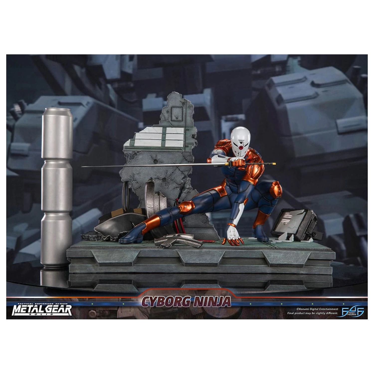 Metal Gear Solid Statue Cyborg Ninja (Gray Fox) 41 cm Produktfoto
