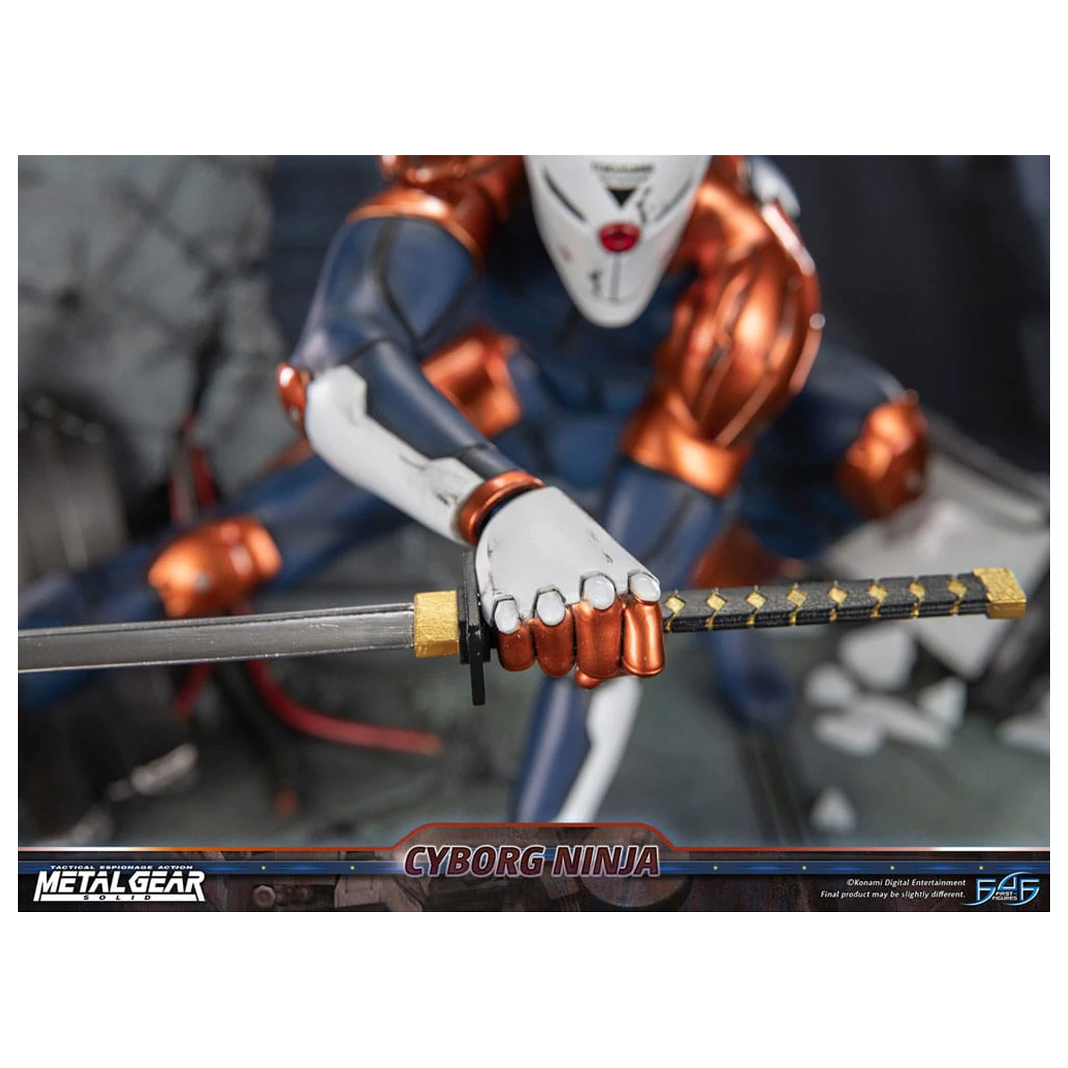 Metal Gear Solid Statue Cyborg Ninja (Gray Fox) 41 cm Produktfoto