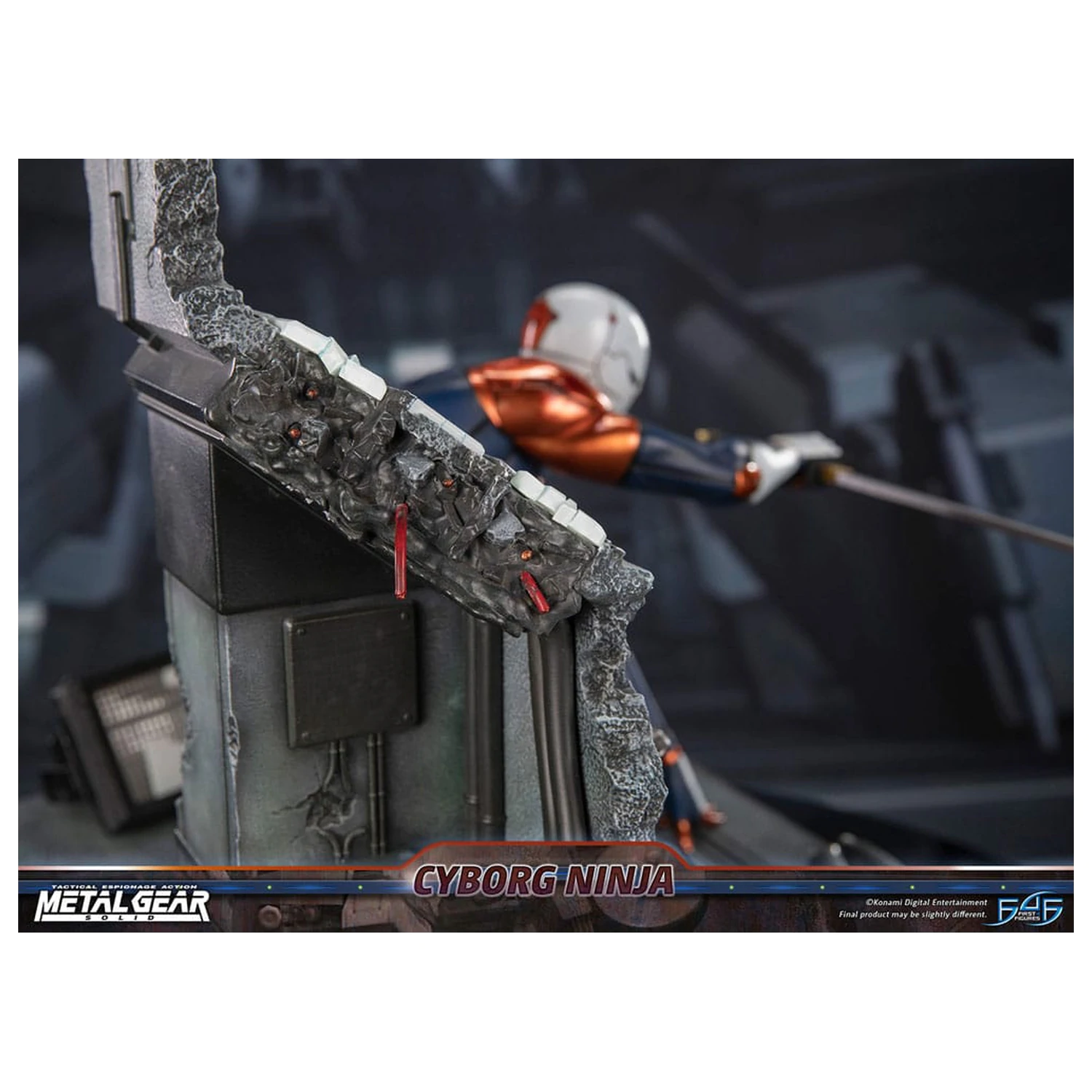 Metal Gear Solid Statue Cyborg Ninja (Gray Fox) 41 cm Produktfoto