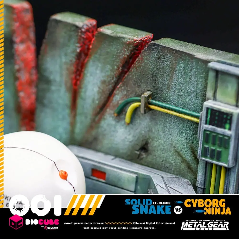 Metal Gear Solid DioCube PVC Diorama Solid Snake Vs Cyborg Ninja Ft Otacon 15 cm termékfotó