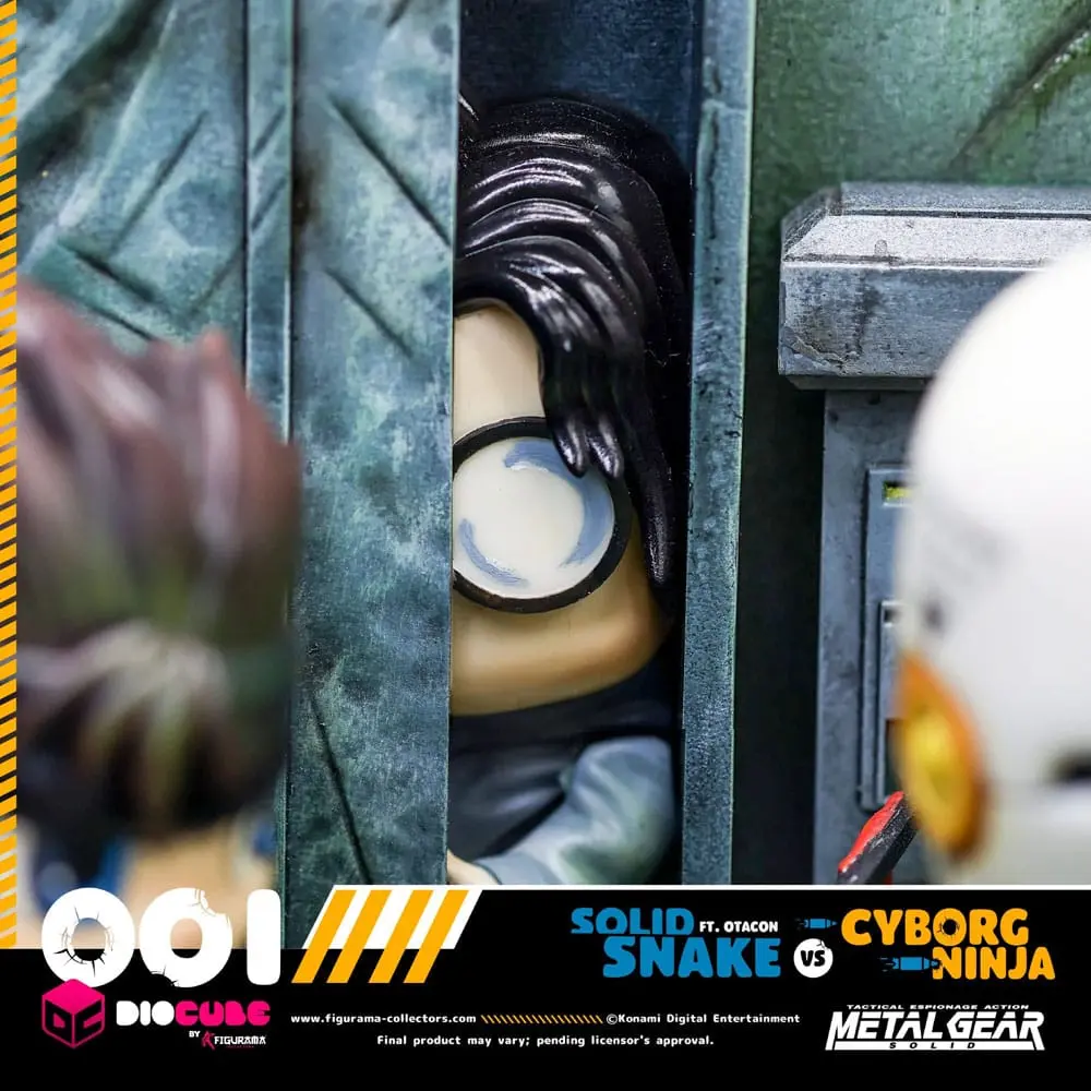 Metal Gear Solid DioCube PVC Diorama Solid Snake Vs Cyborg Ninja Ft Otacon 15 cm termékfotó