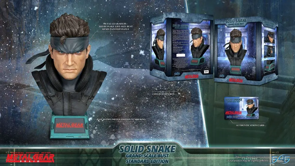 Metal Gear Solid Grand Scale Büste Solid Snake 31 cm Produktfoto