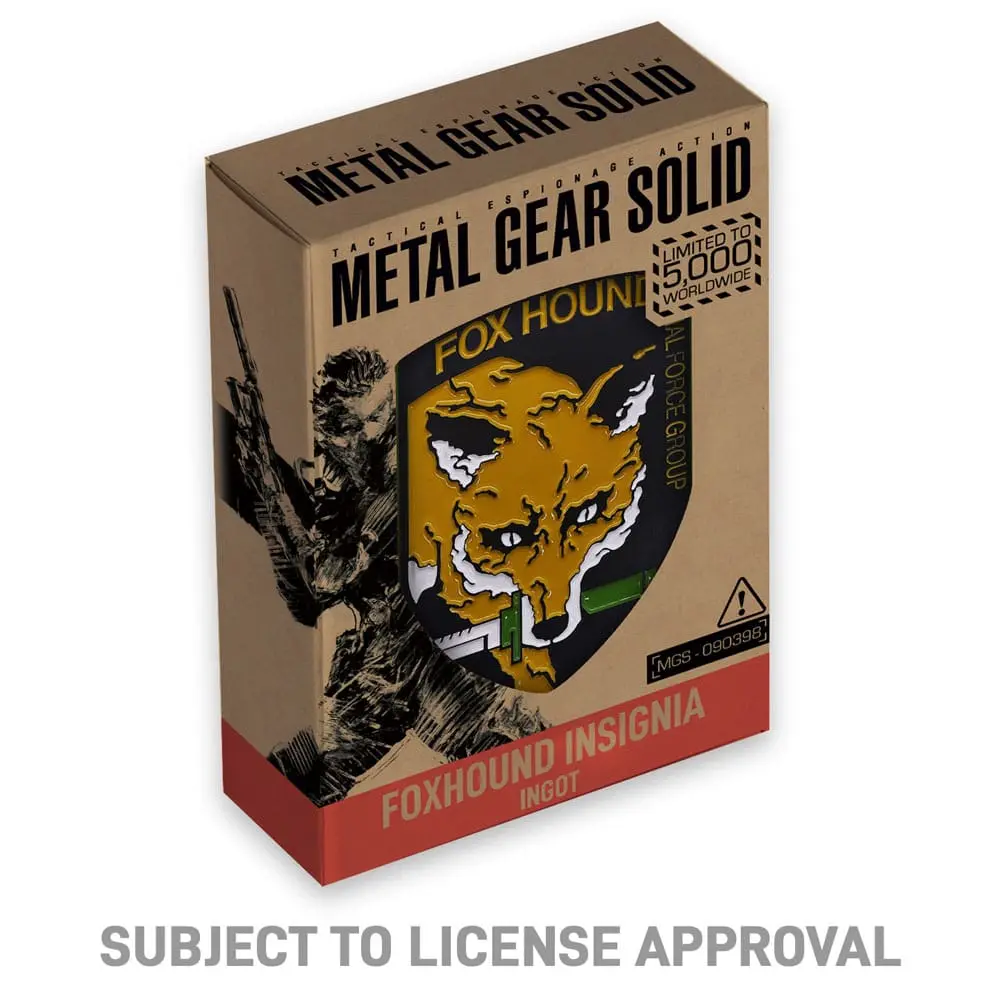 Metal Gear Solid Metallbarren Foxhound Insignia Limited Edition termékfotó