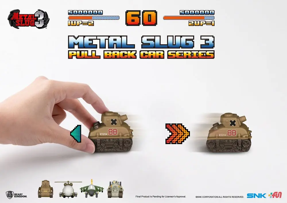 Metal Slug 3 Pull Back Car Series Rückzug-Autos 4er-Set Produktfoto