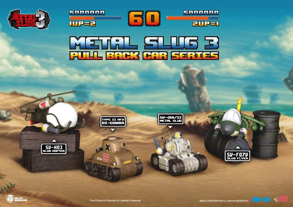 Metal Slug 3 Pull Back Car Series Rückzug-Autos 4er-Set Produktfoto