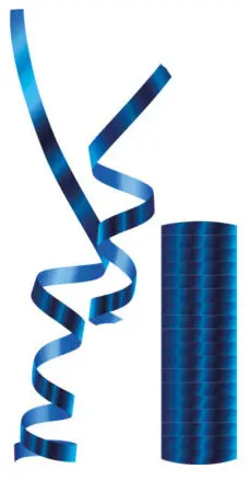 Metallic Blue Streamer Produktfoto