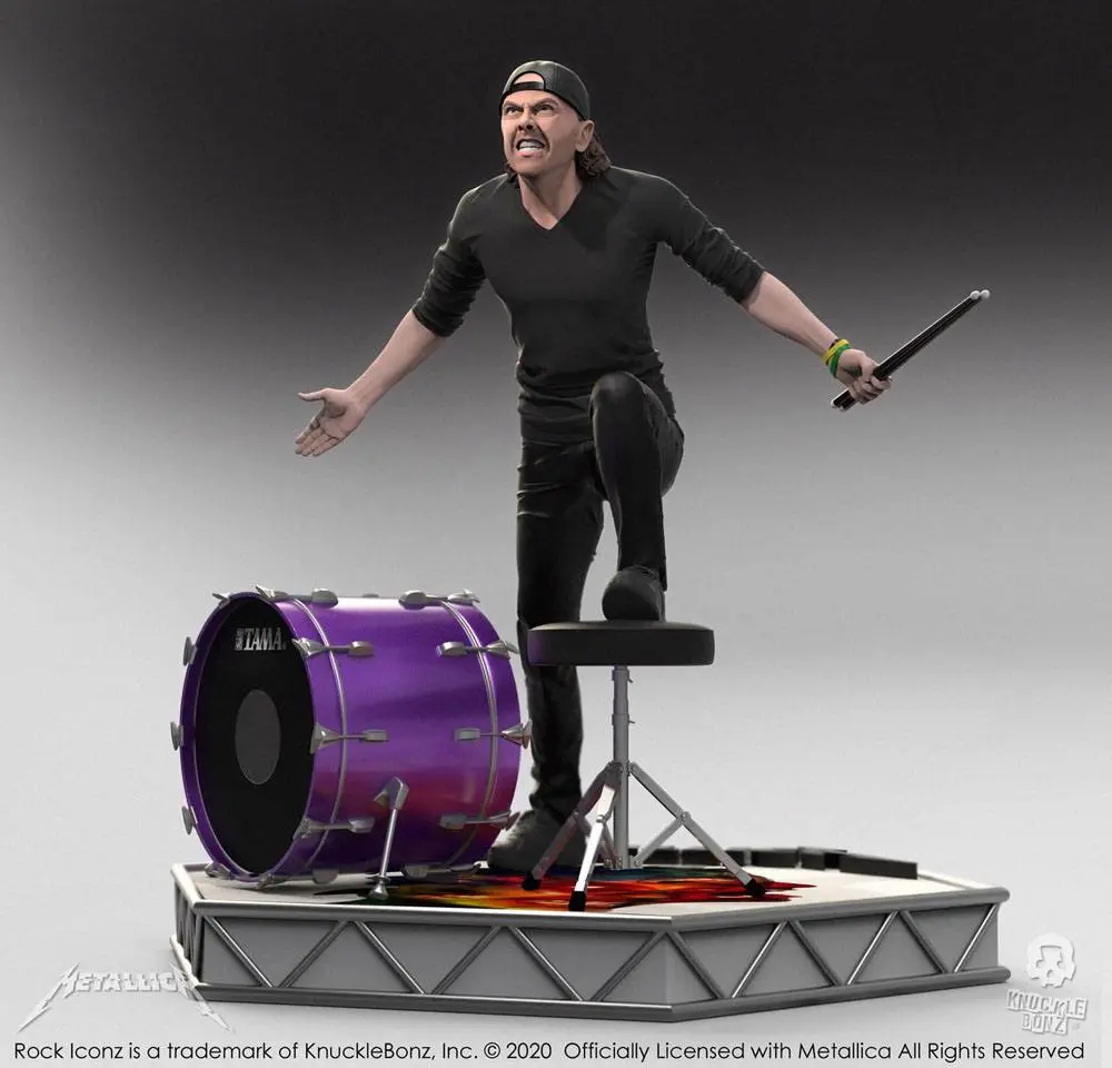 Metallica Rock Iconz Statue Lars Ulrich Limited Edition 22 cm Produktfoto